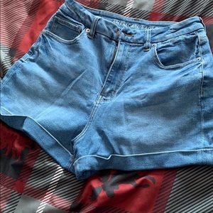 American eagle high waisted jean shorts
